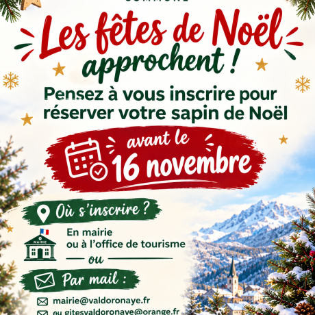 RESERVATION SAPIN 