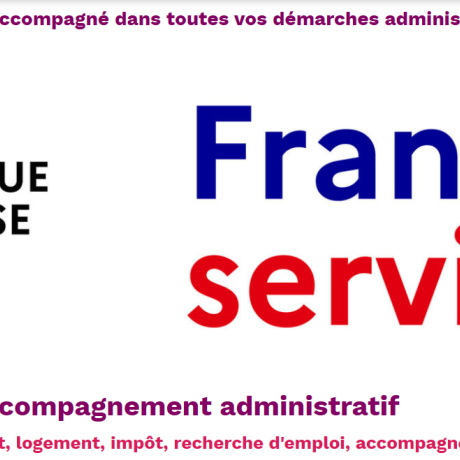 Maison France Services à Val d'Oronaye tous les 2ème vendredis 9h-12h