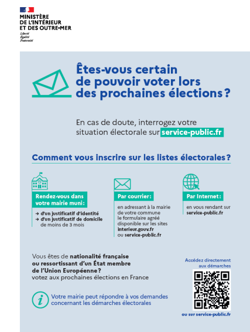 Inscription listes électorales