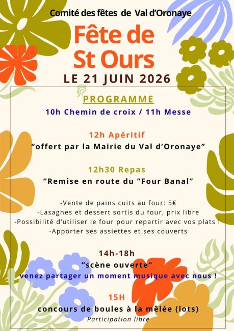 Fête ST-OURS